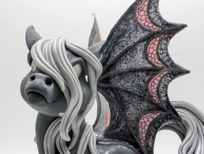 Gothic Winged Chunky Pony