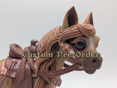 Custom Pre-order (Read Description!!) Chunky Western Tack Pony Custom Pre-order (Read Description!!) Chunky Western Tack Pony