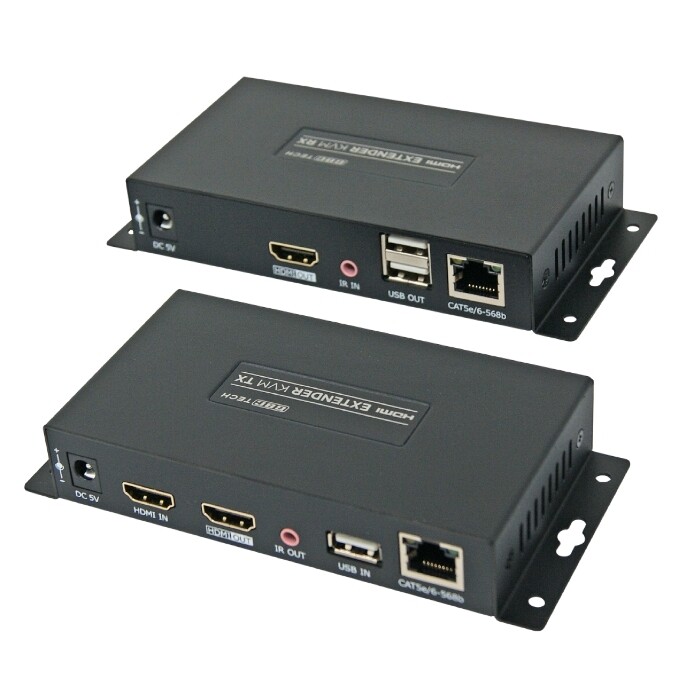 14280062 ESTENSORE DI SEGNALE HDMI FULL HD SU CAVO ETHERNET LONG DISTANCE OVER IP 150M KVM USB CON IR