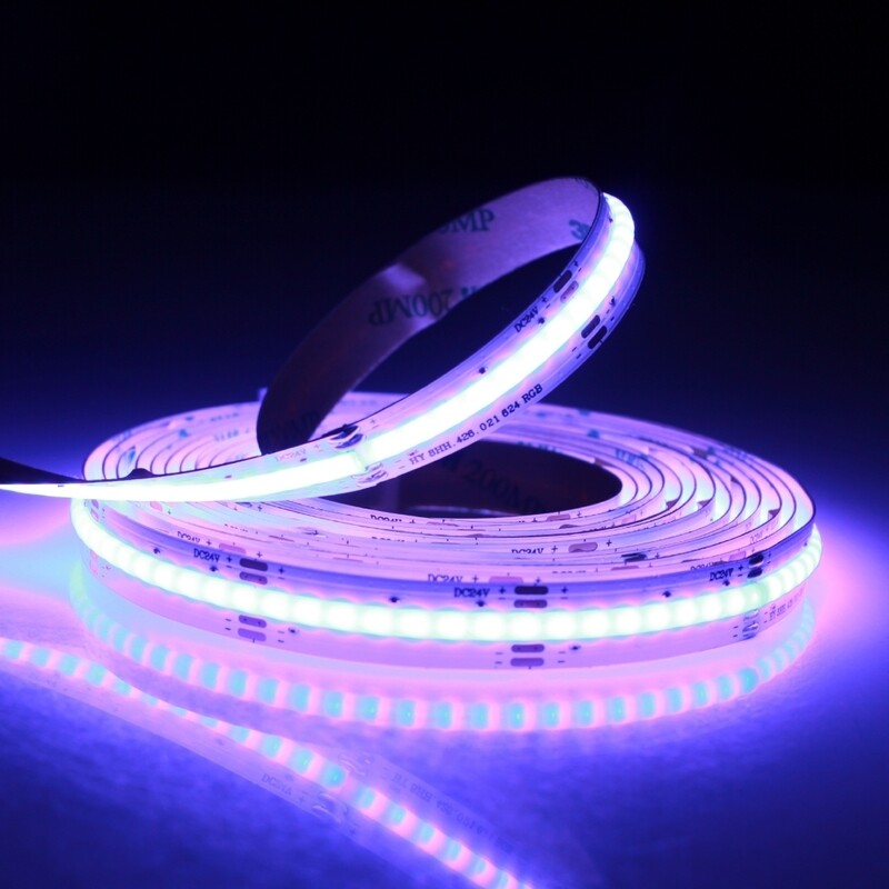 23023079 STRISCIA 5M IP20 COB 768 LED/M 24V 10W/M RGB