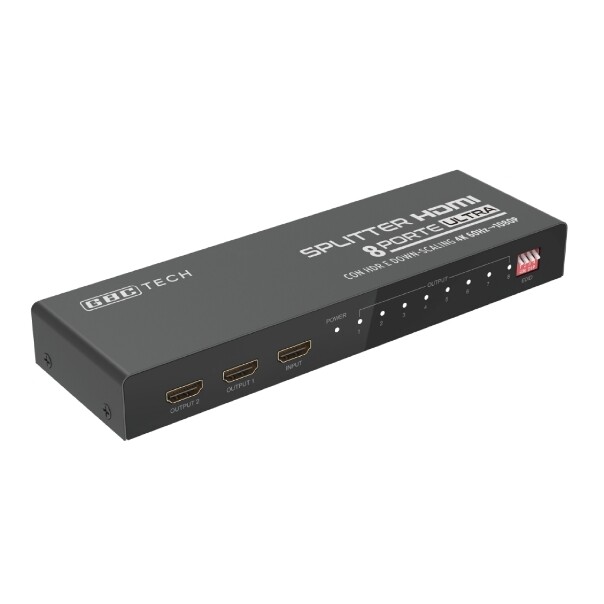 14281115 SPLITTER HDMI 8 PORTE UHD TV 4K X 2K @ 60HZ HDR CON DOWNSCALING