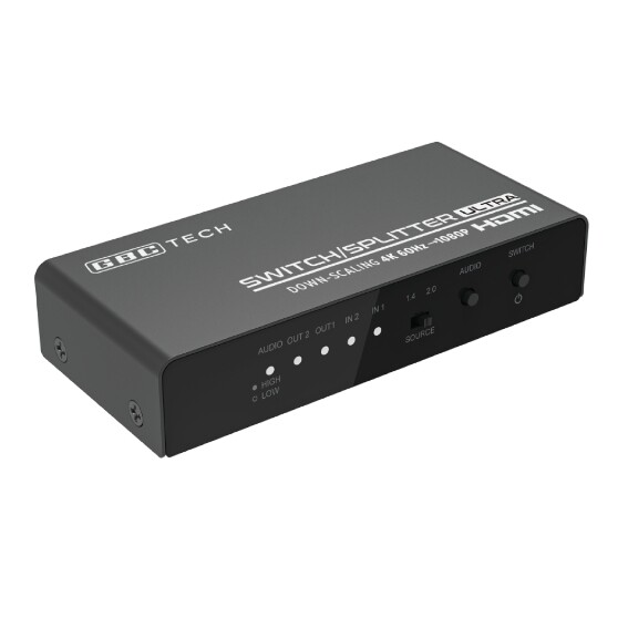 14281119 SWITCH / SPLITTER HDMI 2X2 PORTE UHD TV 4K X 2K @ 60HZ HDR CON DOWNSCALING