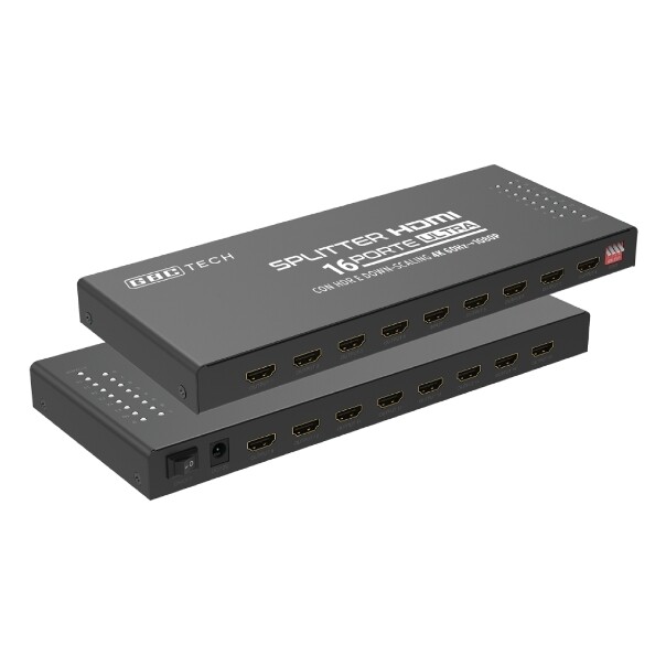14281116 SPLITTER HDMI 16 PORTE UHD TV 4K X 2K @ 60HZ HDR CON DOWNSCALING