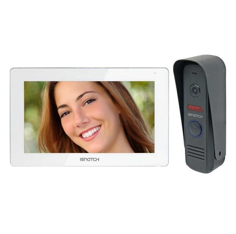 67688445 KIT VIDEOCITOFONO 7" TOUCH WI-FI SMART 4 FILI APP ANDROID E IOS