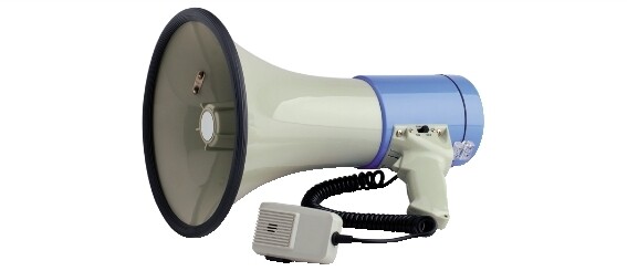 61051000 MEGAFONO 25W CON SIRENA & MICROFONO ESTRAIBILE