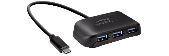 59880455 HUB USB DA TYPE-C A 4-PORTE 3.0 SPEEDLINK
