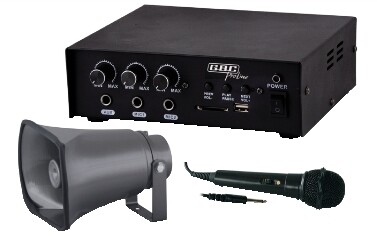 61059020 KIT AMPLIFICATORE 30W CON MP3 / TROMBA / MICROFONO