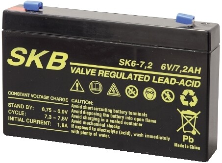 SK6 - 7,2 - BATTERIA AL PIOMBO 6V 7.2AH SKB SK6-7.2
