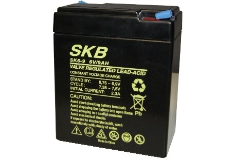 SK6 - 9,0 - BATTERIA AL PIOMBO 6V 9.0AH SKB SK6-9.0