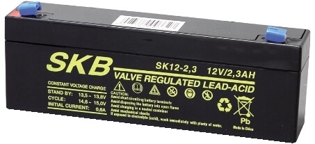 SK12 - 2,3 - BATTERIA AL PIOMBO 12V 2.3AH SKB SK12-2.3