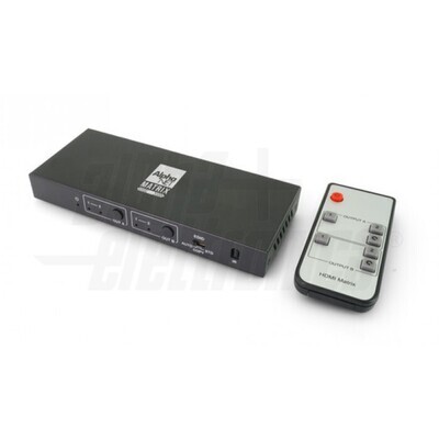 CT384/2 Matrice HDMI®, 2 In - 2 Out 4K@60Hz - compatibile HDR - estrazione audio