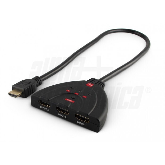 CT206/7 Commutatore HDMI® 2.0, 3 in - 1 out 4K@60Hz