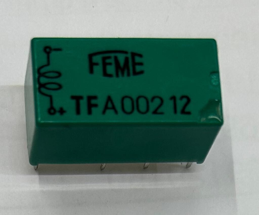 RELE' FEME 12VDC 2SC 0.50A CON BOBINA POLARIZZATA