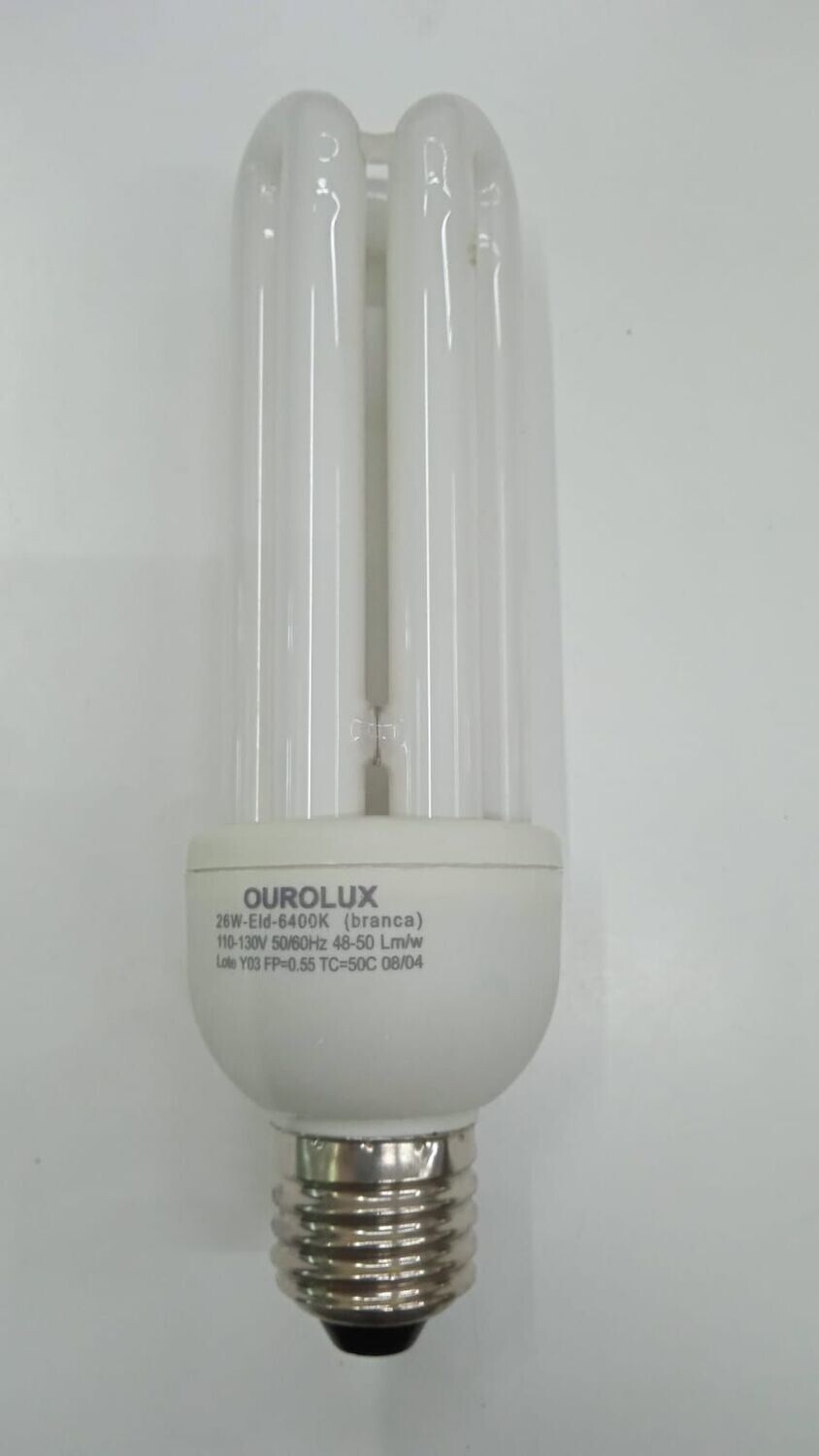 LAMPADA A RISPARMIO ENERGETICO 110/130VAC E27 26W 6400K 50/60HZ 48/50LUMEN