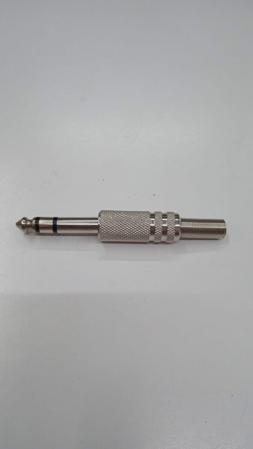 SPINA VOLANTE METALLO ARGENTO STEREO 6,3mm