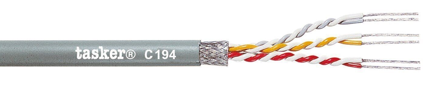 Tasker C194 3x2x0,22 mm²
Shielded Twisted Pair Cable 
( Minimo ordinabile 10MT )