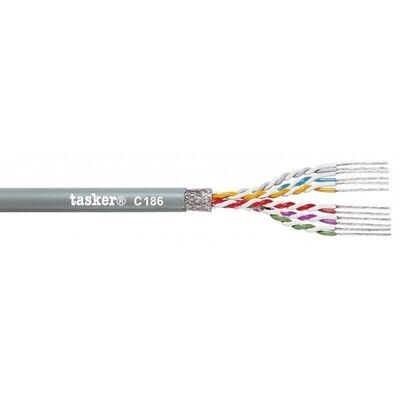 Tasker C186 6x2x0,22 mm²
Shielded Twisted Pair Cable
( Minimo ordinabile 10MT )