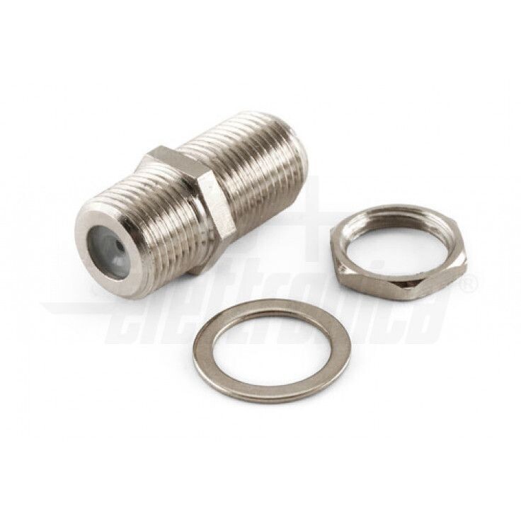 Presa F a pannello passante lunghezza 20mm - con dado