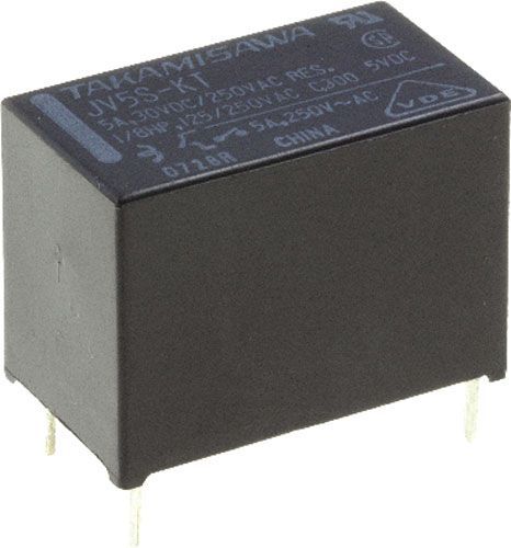 Relè: elettromagnetico; SPST-NO; Ubobina: 24VDC; 5A; 5A/250VAC