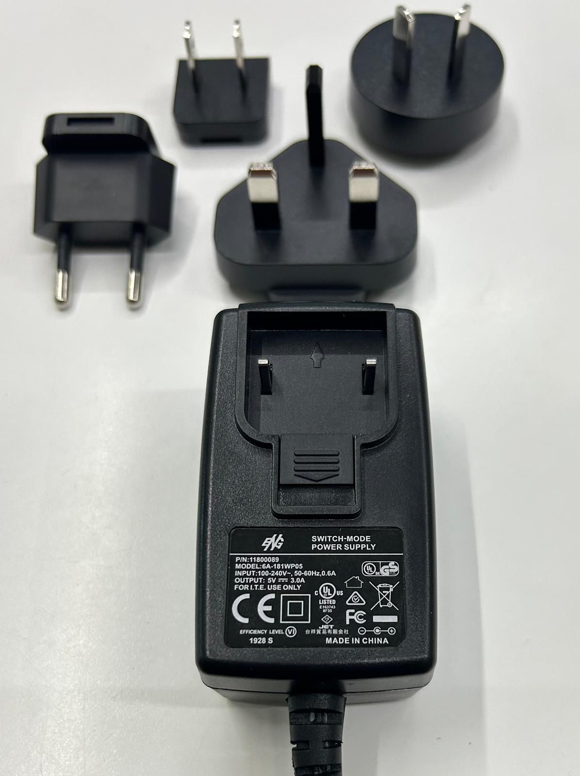 ALIMENTATORE 5VDC 3A CONNETTORE 3,8X1,1mm