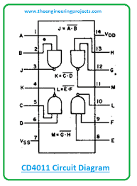 CD4011 NAND Gate Datasheet, Pinout, Features & Applications - The Engineering Projects
