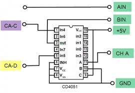 Multichannel analog inputs for the ADALM1000 Using the CD4051 [Analog  Devices Wiki]