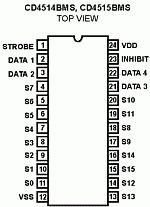 CD 4515, Tube CD4515; Röhre CD 4515 ID43054, IC - Integrated |  Radiomuseum.org