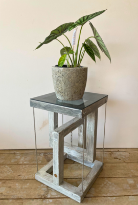 Floating Pot Stand - Grey Wash