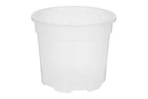Transluscent plastic planter pots