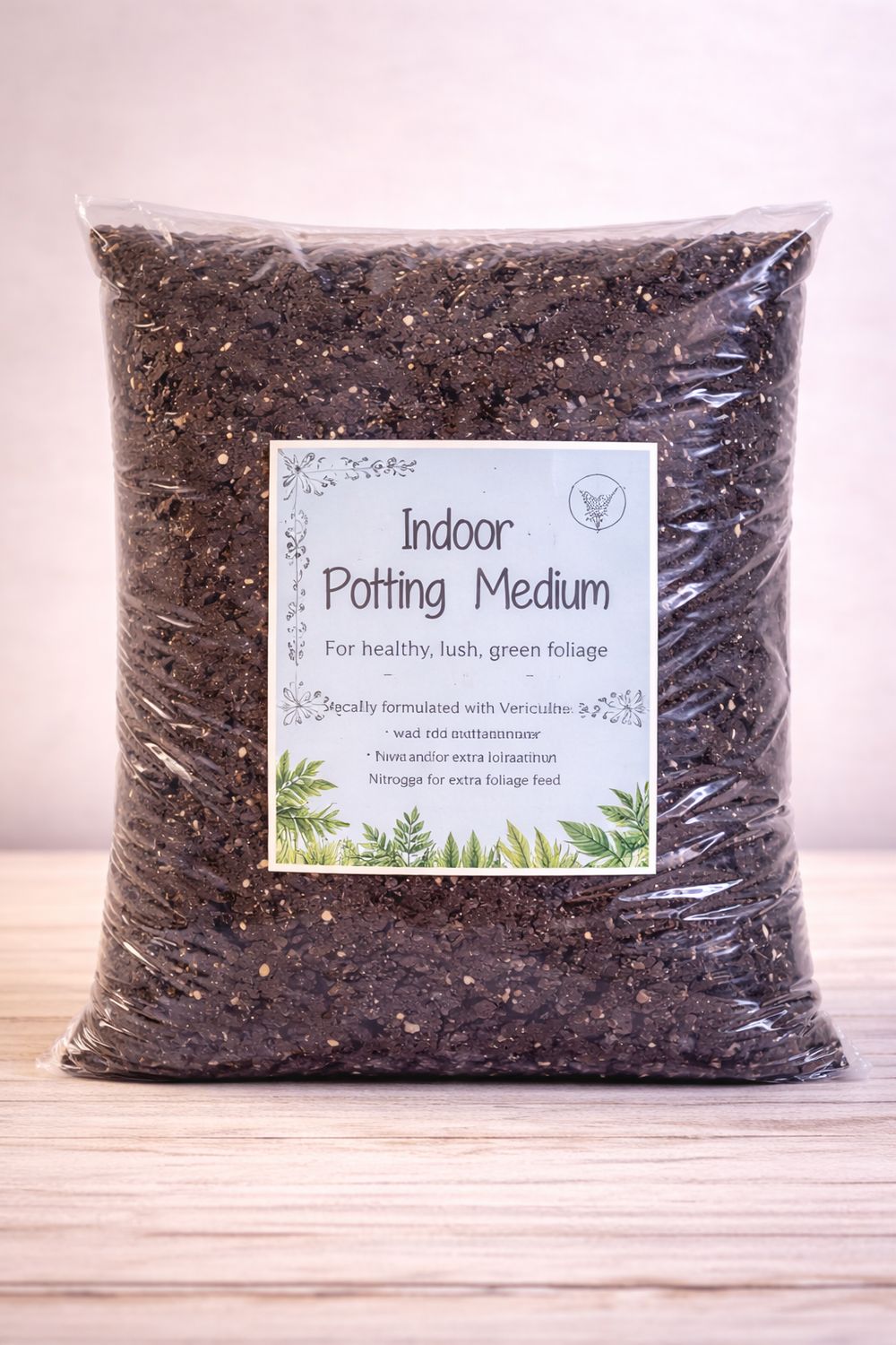 Potting medium for indoor plants