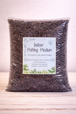 Potting medium for indoor plants Potting medium for indoor plants