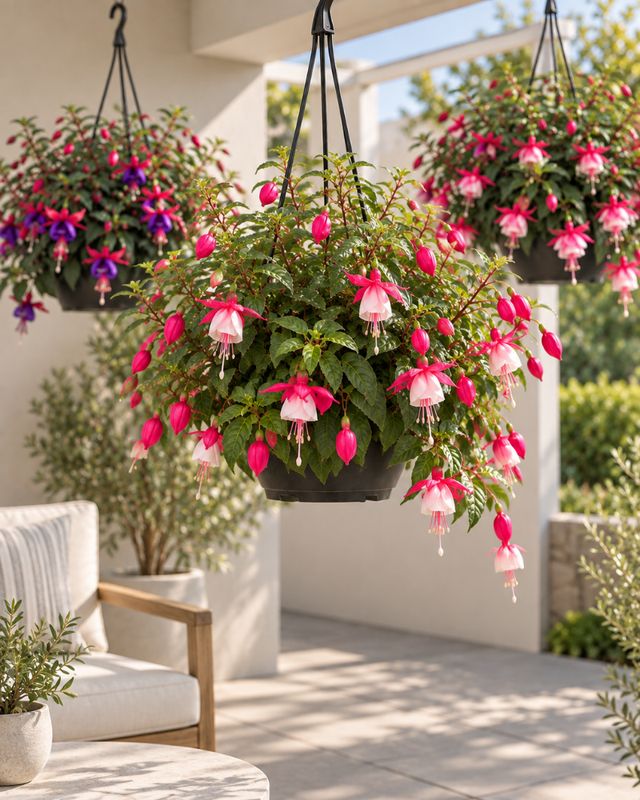 Fuchsia hanging basket