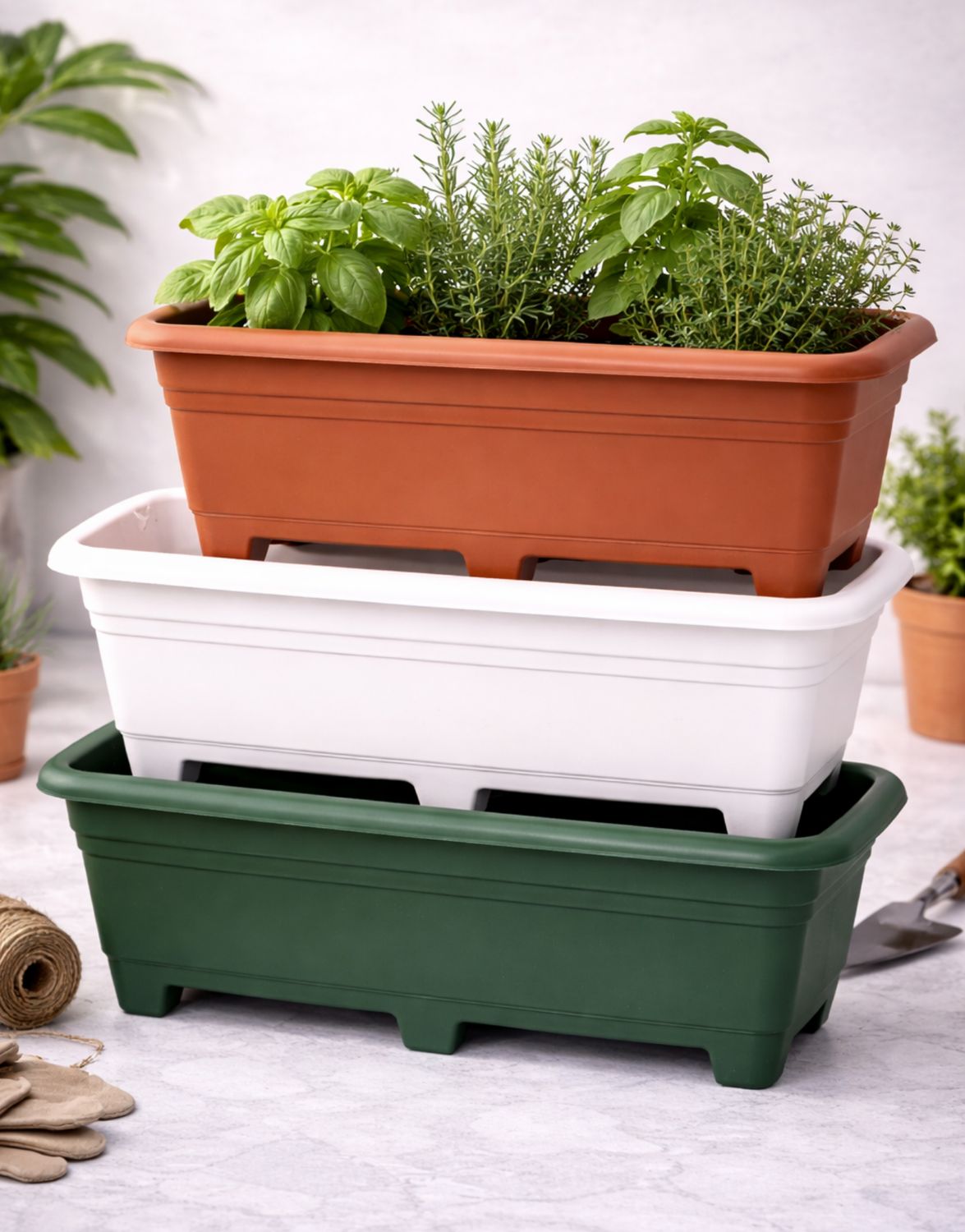 Herb window planter box