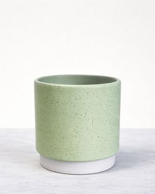 Speckled mint green pot Speckled mint green pot