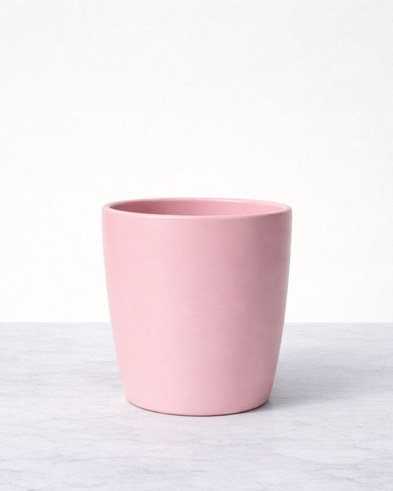 Satin pink pot Satin pink pot