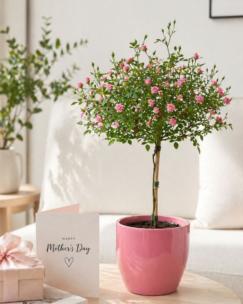 Miniature rose lollipop