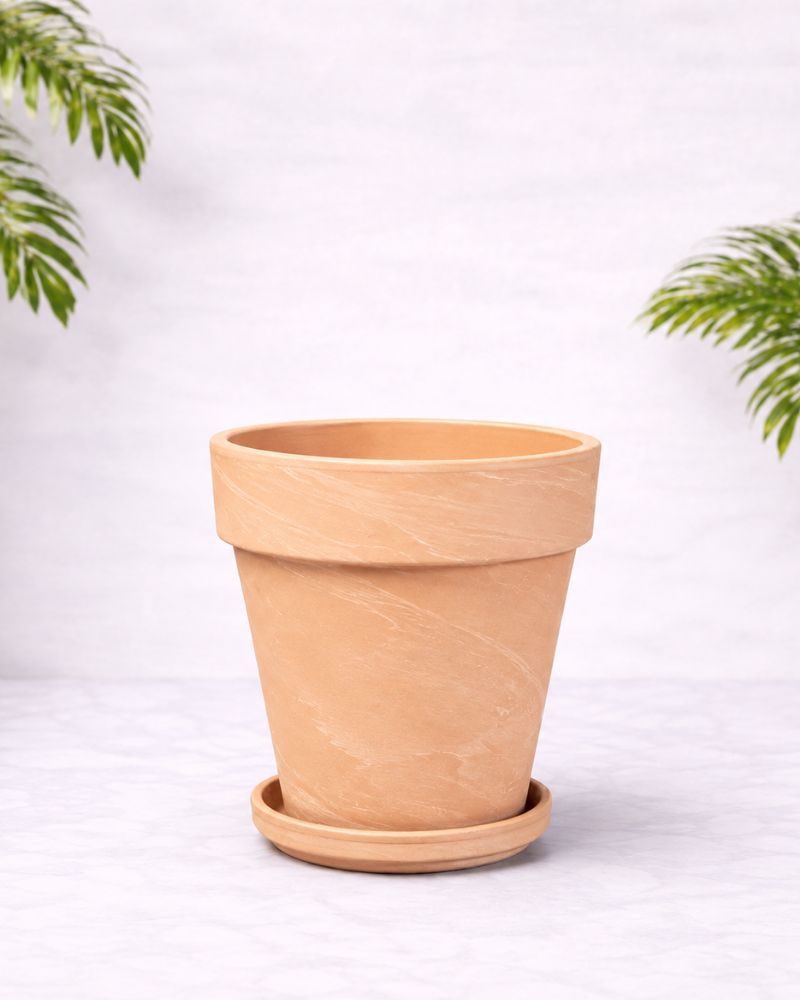 Tall marble terracotta pots Tall marble terracotta pots