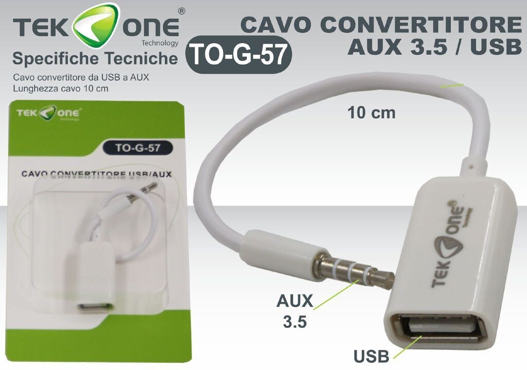 CAVO CONVERTITORE USB/AUX TO-G-57