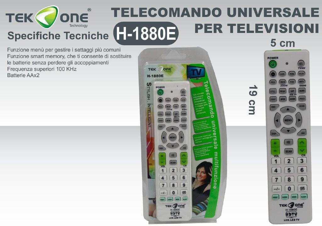 TELECOMANDO UNIVERSALE H-1880E