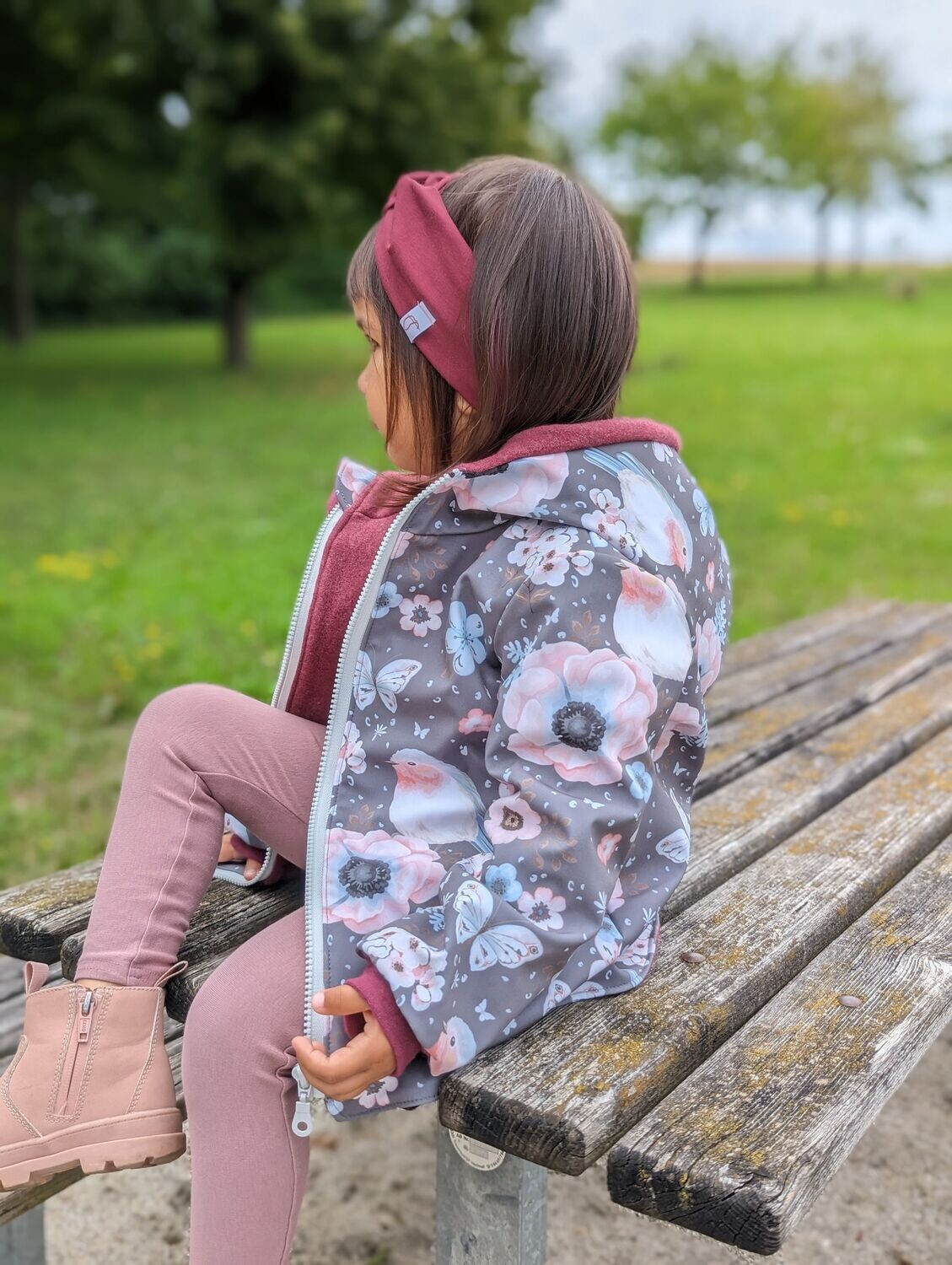 Softshelljacke Rotkelchen mit Fleece-Futter