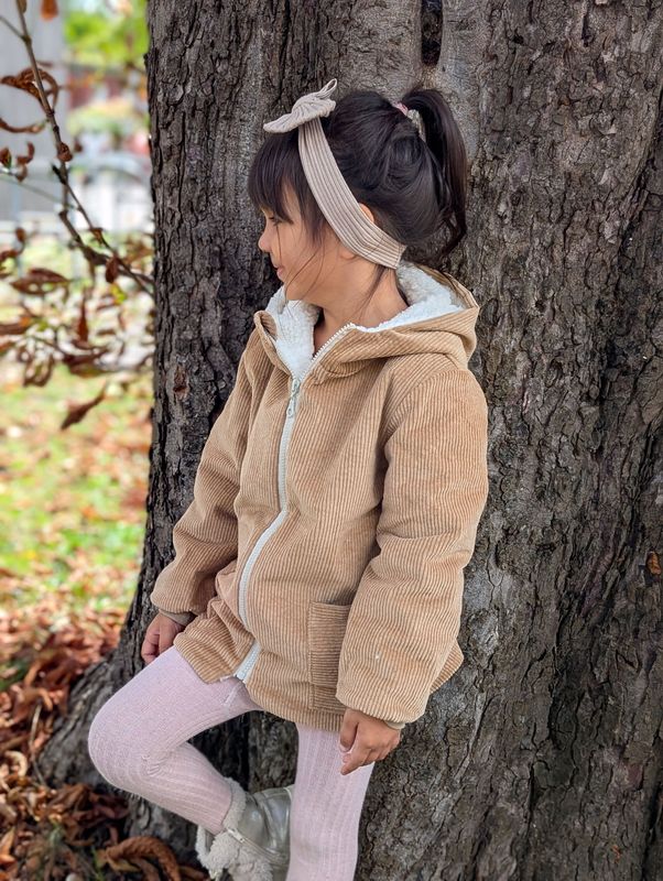 Cordjacke mit Teddyfutter in vielen Farben