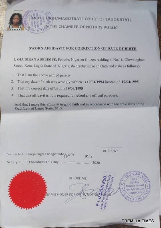 Court Affidavits