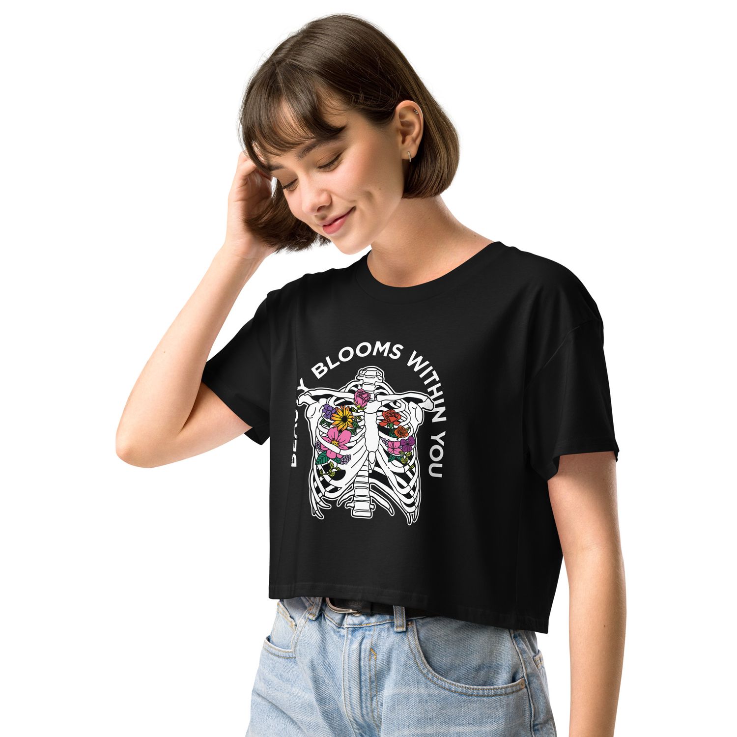 Beauty Blooms Cropped Tee