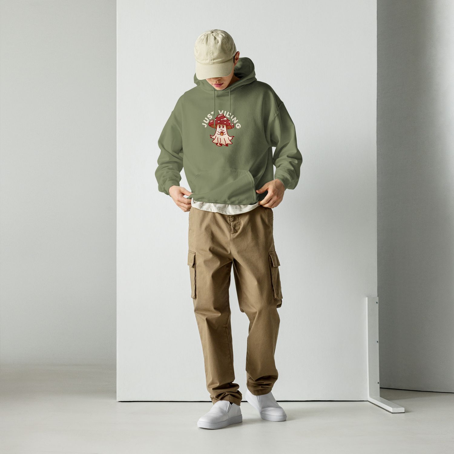 Just Vibing Mushroom Hoodie