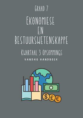 Graad 7 Ekonomiese &amp; Bestuurswetenskappe Kwartaal 3 Opsommings- Vandag Handboek