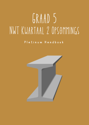 Graad 5 Natuurwetenskap &amp; Tegnologie Kwartaal 2 Opsommings - Platinum Handboek