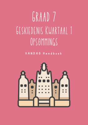 Graad 7 Geskiedenis Kwartaal 1 Opsommings - Vandag Handboek