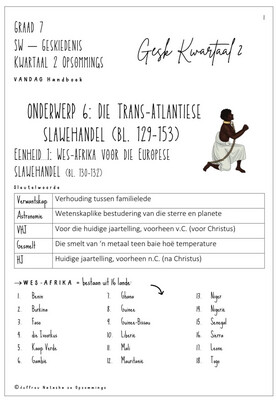 Graad 7 Geskiedenis Kwartaal 2 Opsommings - VANDAG Handboek