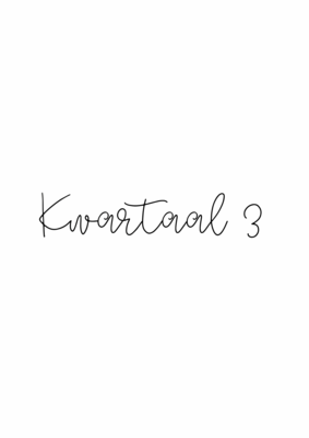 Kwartaal 3