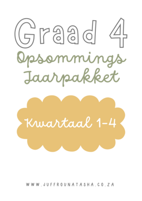 Graad 4 Opsommings Jaarpakket